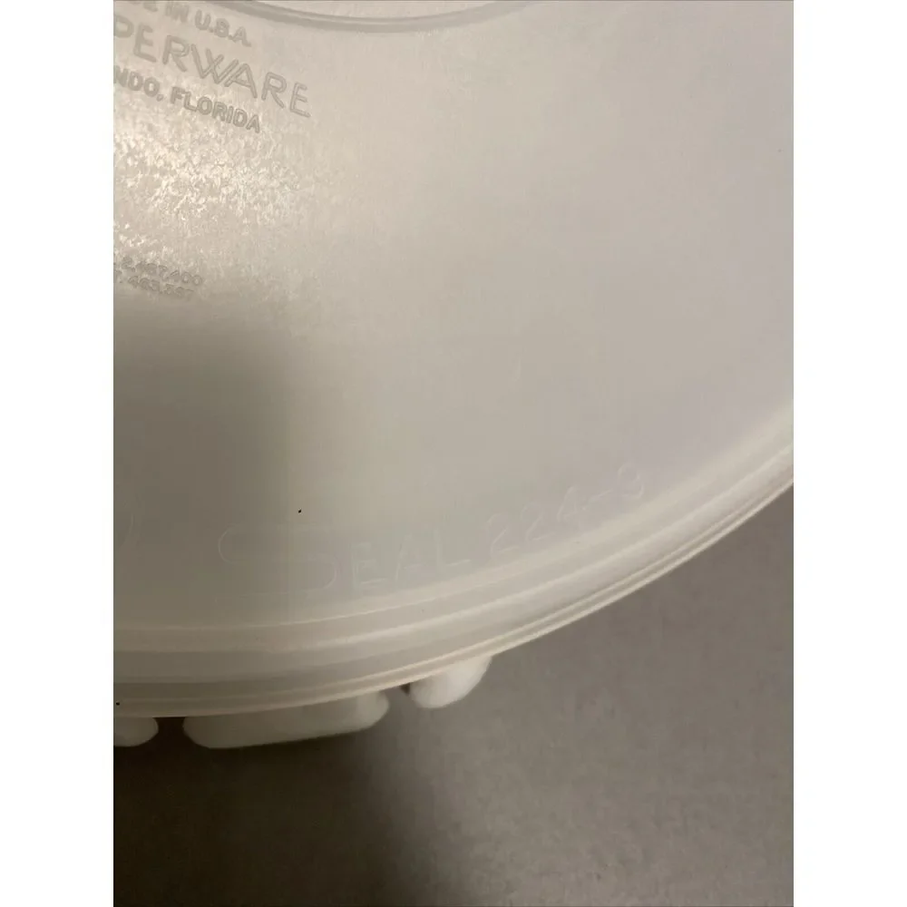 Vintage Tupperware‎ Round Divided Serving Tray With Lid 405-1 And Carolier CLEAN